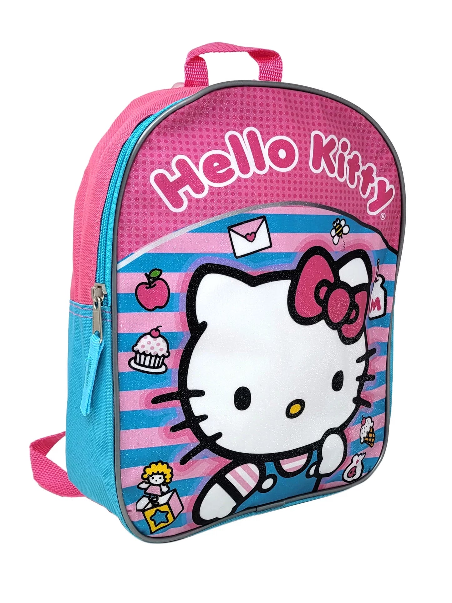 Backpack 11" Mini Toddler Sanrio Pink Teal Sweets Candy Girls Pink
