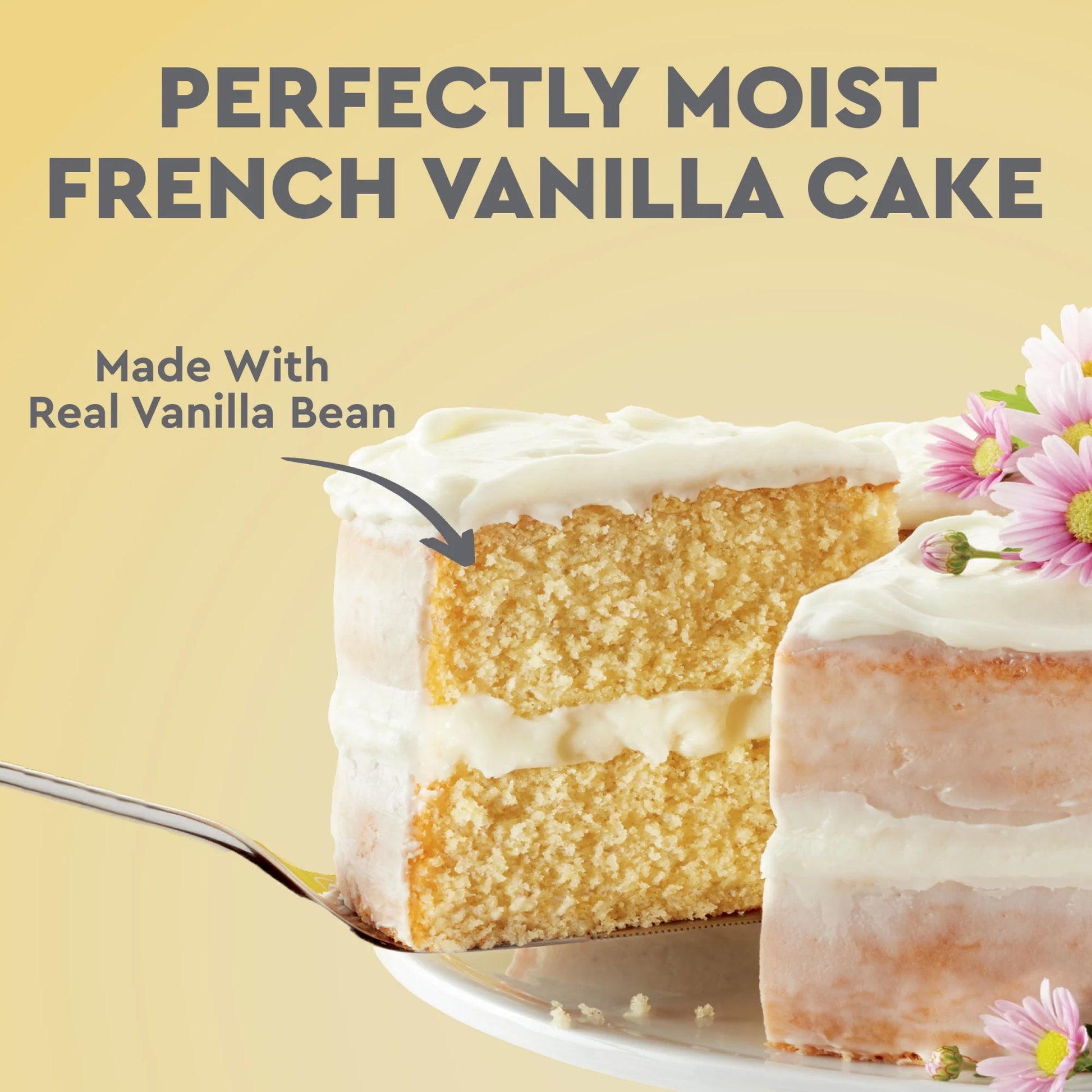 Signature Perfectly Moist French Vanilla Cake Mix, 15.25 Oz