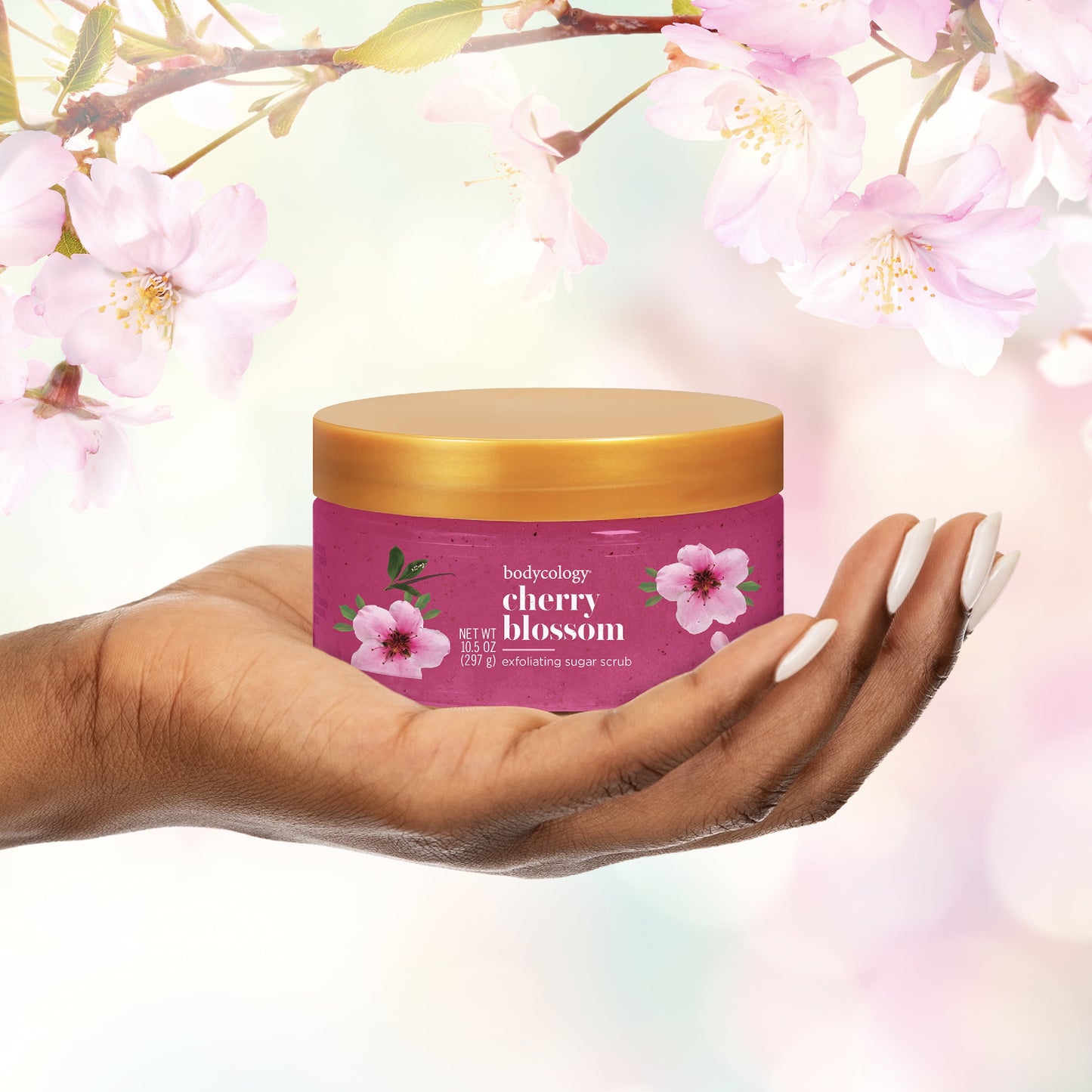 Exfoliating Sugar Scrub, Cherry Blossom, 10.5 Oz