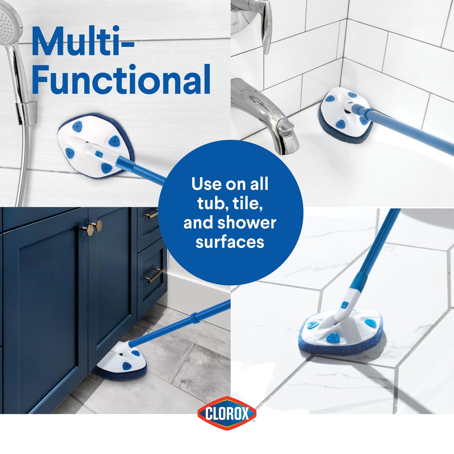 Extendable Tub and Tile Scrubber