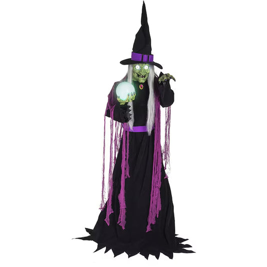 6-Ft Freestanding Talking Witch Animatronic