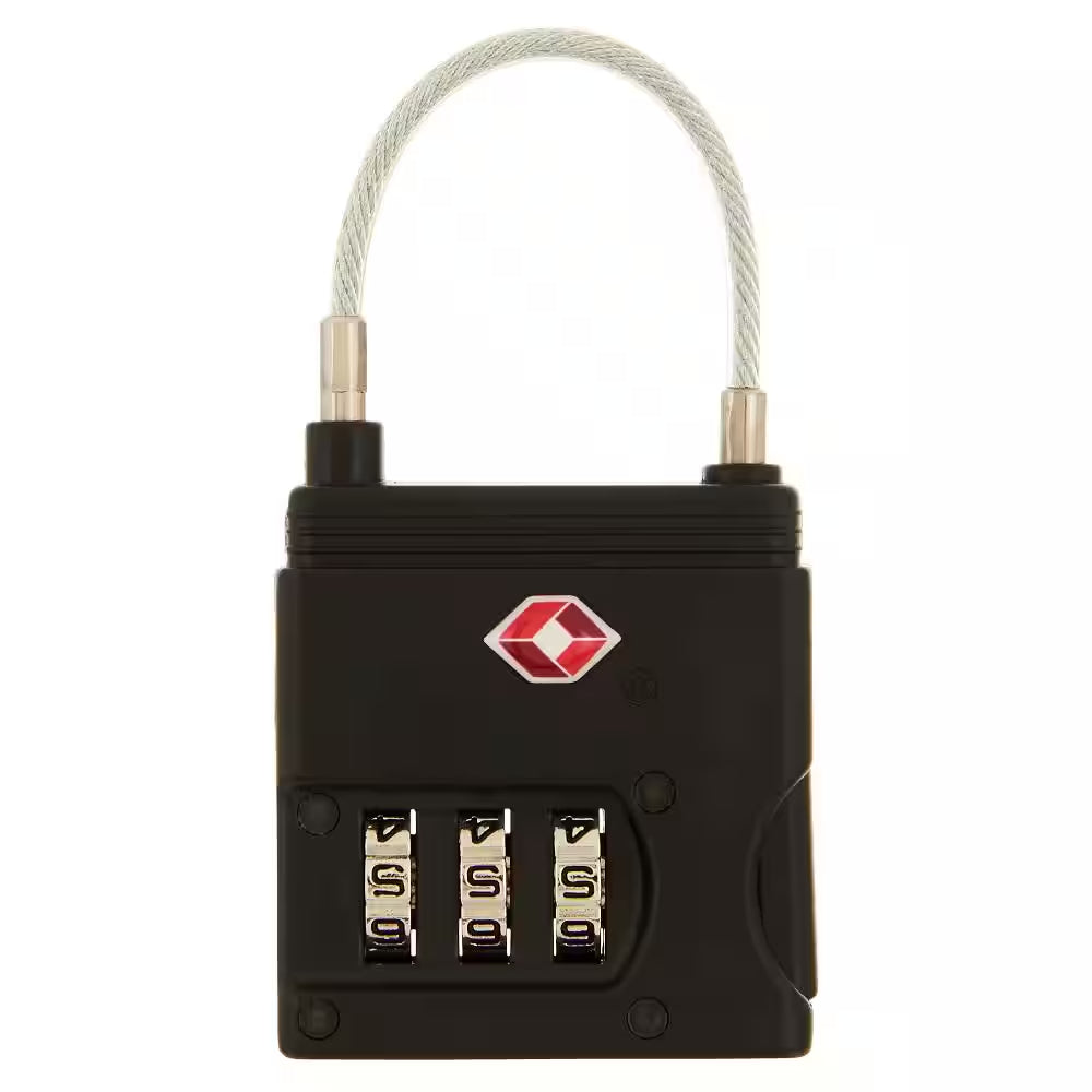 25 Mm Combination TSA Lock with Cable