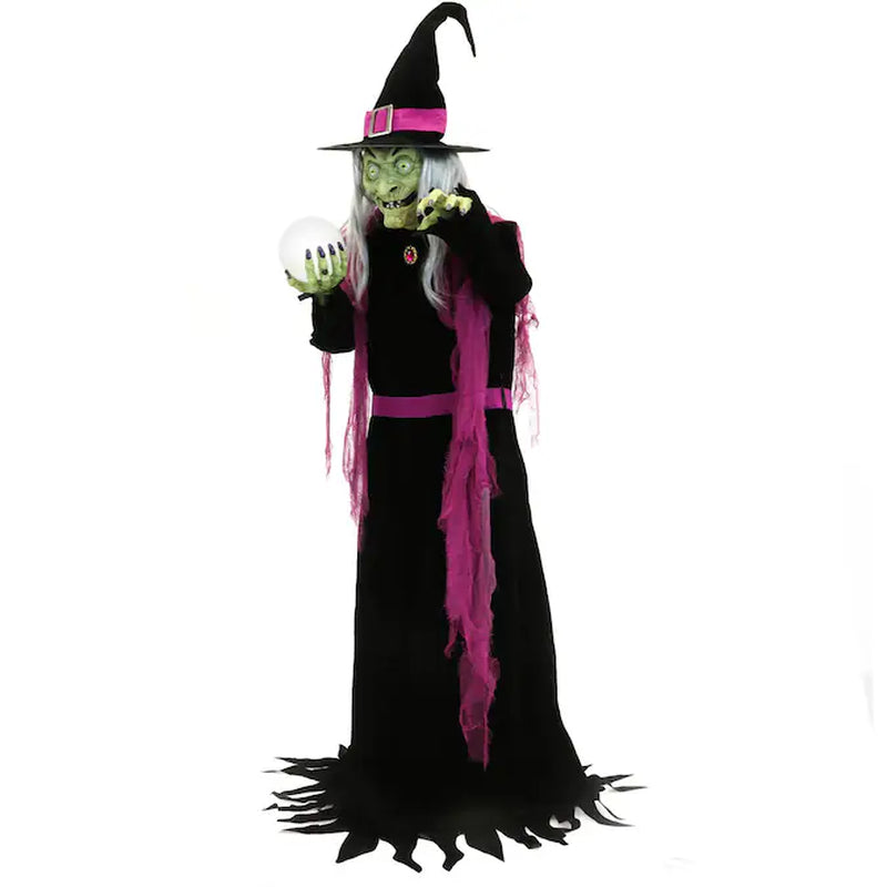 6-Ft Freestanding Talking Witch Animatronic