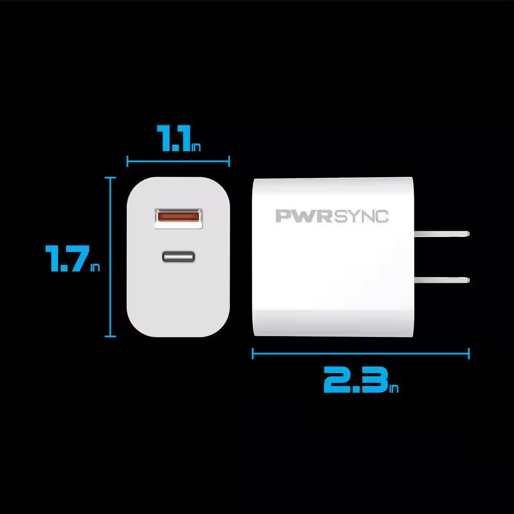 Power Charge Dual USB Wall Charger