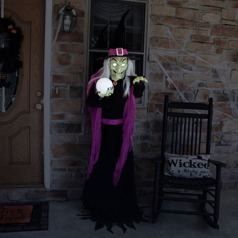 6-Ft Freestanding Talking Witch Animatronic