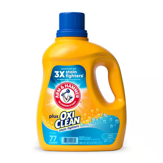 100.5 Oz. Fresh Scent plus Oxiclean Liquid Laundry Detergent (77 Loads)