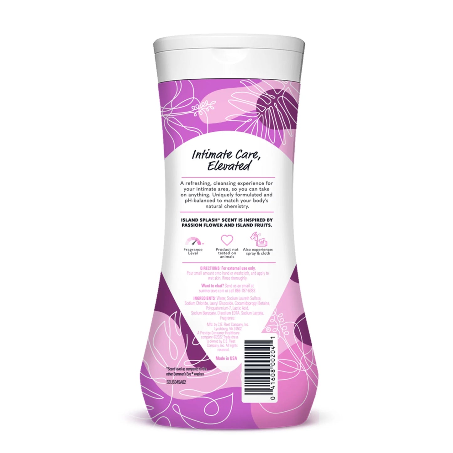 Summer’s Eve Island Splash Daily Feminine Wash, Removes Odor, Ph Balanced, 15 Fl Oz