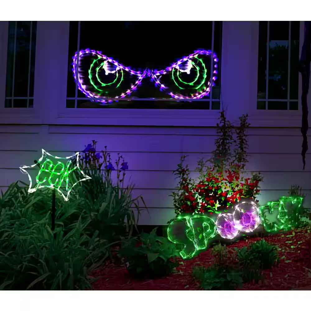 64" LED Halloween Eyes Yard Decoration