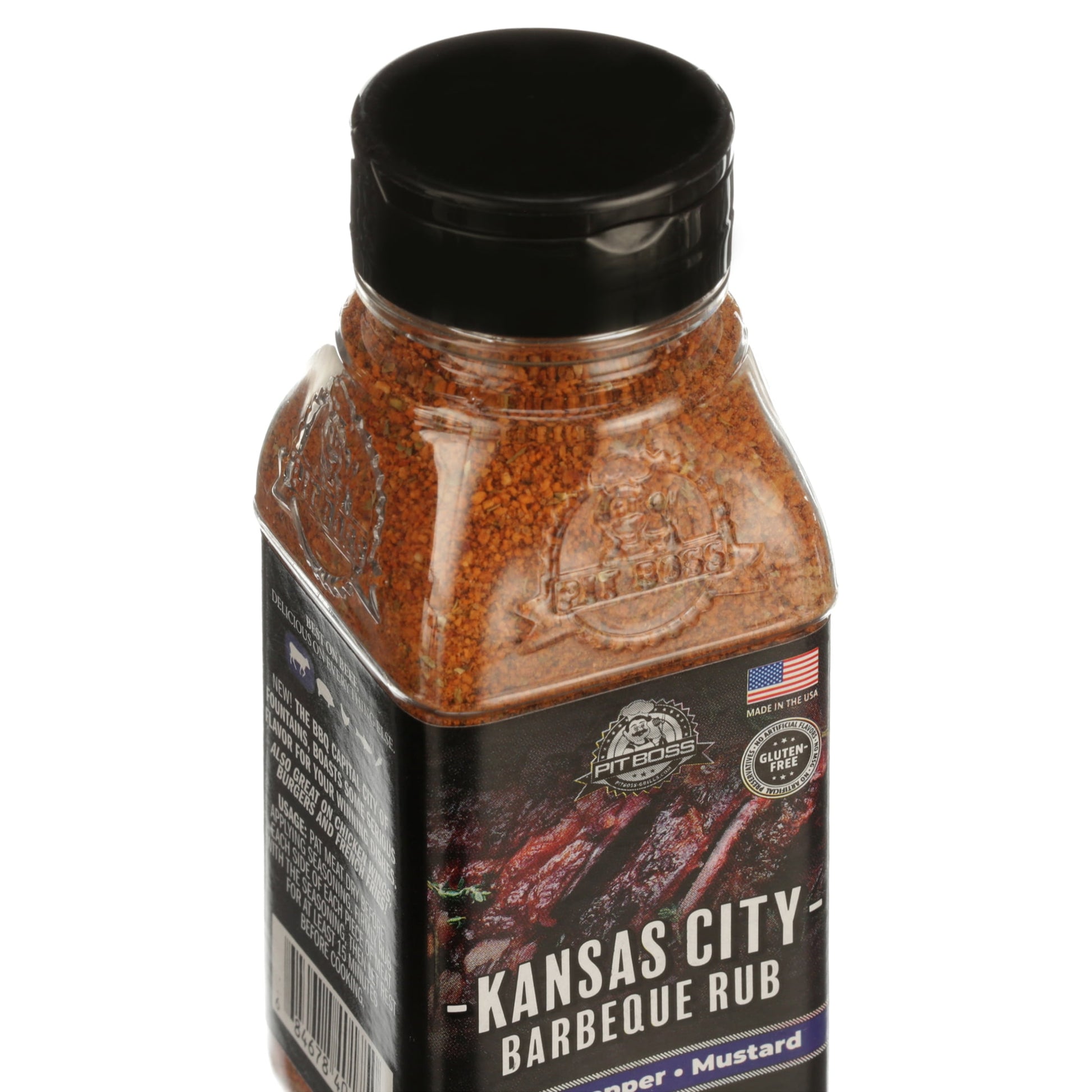 Kansas City Barbeque Dry Rub Mixed Seasoning with Salt & Pepper Mustard, 5 Oz