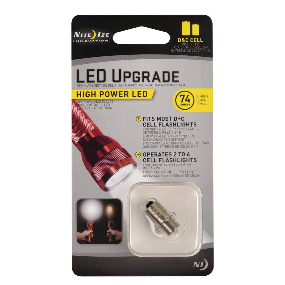 High Power LED Upgrade Fits C or D Cell Flashlights